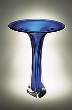 Medium Fluted Vase by Jonathan Winfisky (Art Glass Vase)