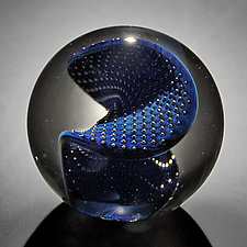 Gravitron B Planet Paperweight by Josh Simpson (Art Glass Paperweight)