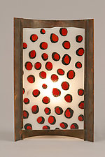 Red Dots by Joan Bazaz (Art Glass Table Lamp)