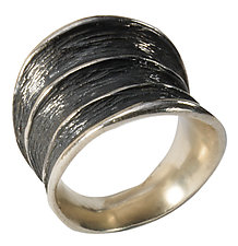 Three Horn Tapered Ring by Dahlia Kanner (Silver Ring)
