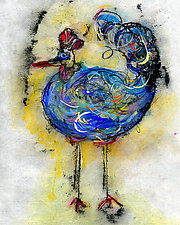 Le Coq Bleu 2 by Roberta Ann Busard (Giclee Print)