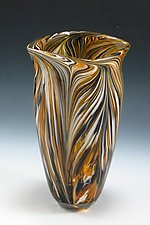 Peacock Vase by Mark Rosenbaum (Art Glass Vase)