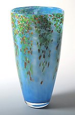 Spring Wisteria Vase by Mark Rosenbaum (Art Glass Vase)