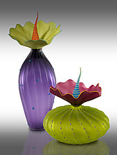 Summer BOBtanical by Bob Kliss and Laurie Kliss (Art Glass Sculpture)