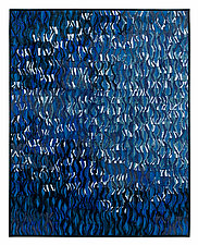Blue Sparks I by Tim Harding (Fiber Wall Hanging)