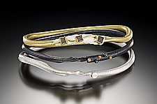 1/3/5 Bracelet Set by Christine Mackellar (Silver, Gold and Stone Bracelets)