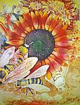 Where Are The Bees? I by Helen Klebesadel (Watercolor Painting)