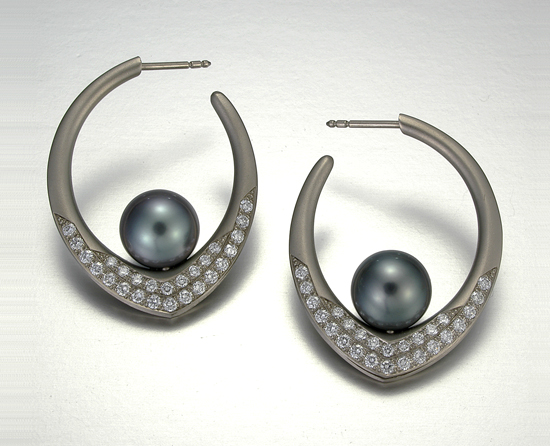 Annalee Earrings by Britt Anderson (Gold, Pearl & Stone Earrings ...