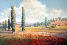 Tuscan Meadow by Allan Stephenson (Giclee Print)