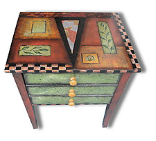 Ginger Snap by Wendy Grossman (Wood Side Table)