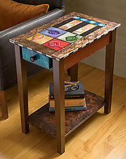 One-Drawer Sweetie by Wendy Grossman (Wood Side Table)