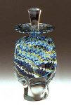 Wave Perfume Bottle by Ralph Mossman and Mary Mullaney (Art Glass Perfume Bottle)