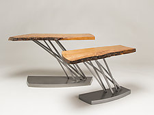 Windswept Side Table by Ken Girardini and Julie Girardini (Metal Side Table)