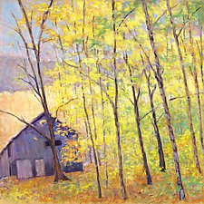 Barn at the Edge of the Woods by Ken Elliott (Giclee Print)