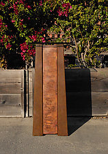 Dark Dunes Pedestal Table by David M Bowman and Reed C Bowman (Metal Side Table)