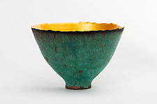 Patina Prosperity Bowl by Cheryl Williams (Ceramic Bowl)