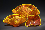Sunburst Flutter Bowl by Chris Mosey (Art Glass Bowl)