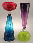 Birds Nest Double by Cristy Aloysi and Scott Graham (Art Glass Vase)