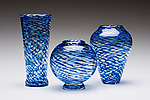 Ripple Vases by Kenny Pieper (Art Glass Vase)