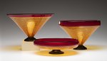 Autumn Primavera Bowls by Kenny Pieper (Art Glass Bowls)