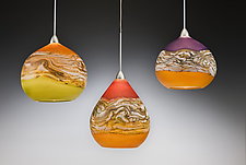 Strata Pendant Lights by Danielle Blade and Stephen Gartner (Art Glass Pendant Lamp)
