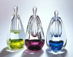 Faceted Pear Perfume by Mary Ellen Buxton and Kevin Kutch (Art Glass Perfume Bottle)