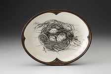 Small Serving Dish: Quail Nest by Laura Zindel (Ceramic Platter)