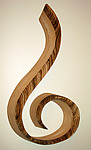 Clef by Kerry Vesper (Wood Wall Sculpture)