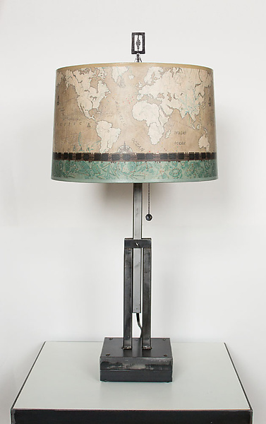 Sand Map Adjustable Height Steel Table Lamp