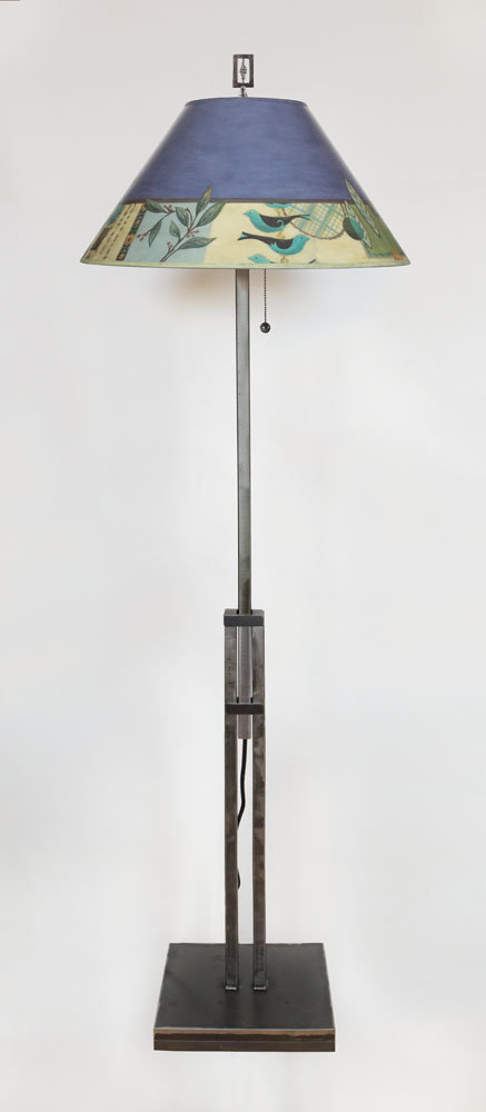 New Capri Adjustable Height Steel Floor Lamp
