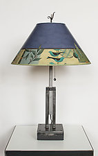 New Capri Adjustable Height Steel Table Lamp by Janna Ugone (Mixed-Media Table Lamp)
