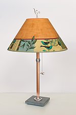 New Capri Copper Table Lamp by Janna Ugone (Mixed-Media Table Lamp)
