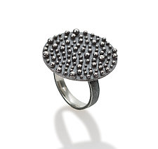 Bumpy Shield Ring by Dahlia Kanner (Silver Ring)