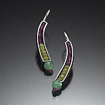 Beaded Curve Earrings by Susan Kinzig (Beaded Earrings)