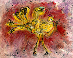 Yellow Bird 1 by Roberta Ann Busard (Giclee Print)