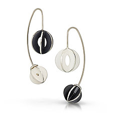 Yin Yang Jemloch Earring by Samantha Freeman (Silver Earrings)