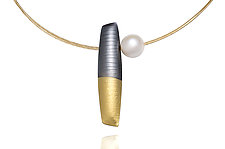 Pod and Pearl by Tom McGurrin (Gold, Silver & Pearl Necklace)