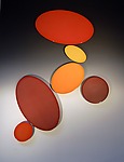 Dot Phase - Reds by James Aarons (Ceramic Wall Sculpture)