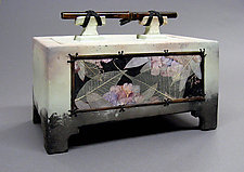 Low Floral Spirit Box by Michael and Christine Adcock (Ceramic Box)