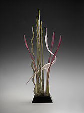 Dancing on the Water's Edge, Mystic by Warner Whitfield and Beatriz Kelemen (Art Glass Sculpture)