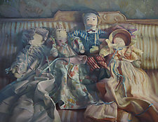 Evening with the Family by Cathy Locke (Oil Painting)