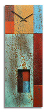 Mondrian Redux by Robert Rickard (Metal Wall Clock)