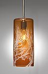 Swaying Branch Pendant by Moshe Bursuker (Art Glass Pendant Lamp)