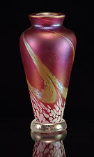 Flower Bud in Punch Pink by Corey Silverman (Art Glass Vase)