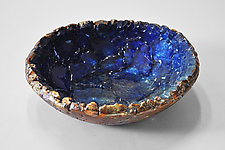 Cobalt Bowl by Mira Woodworth (Art Glass Bowl)