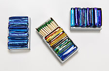 Match Box Covers - Icicle Collection by Alicia Kelemen (Art Glass Judaica)