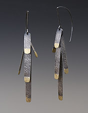 Pine Needle Earrings by Heather Guidero (Gold & Silver Earrings)