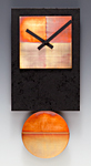Black Tie Pendulum Clock with Copper by Leonie  Lacouette (Metal & Wood Clock)