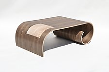 Large Toboggan Table by Kino Guerin (Wood Coffee Table)