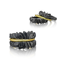 Stacking Leaves Rings by Giselle Kolb (Gold & Silver Rings)